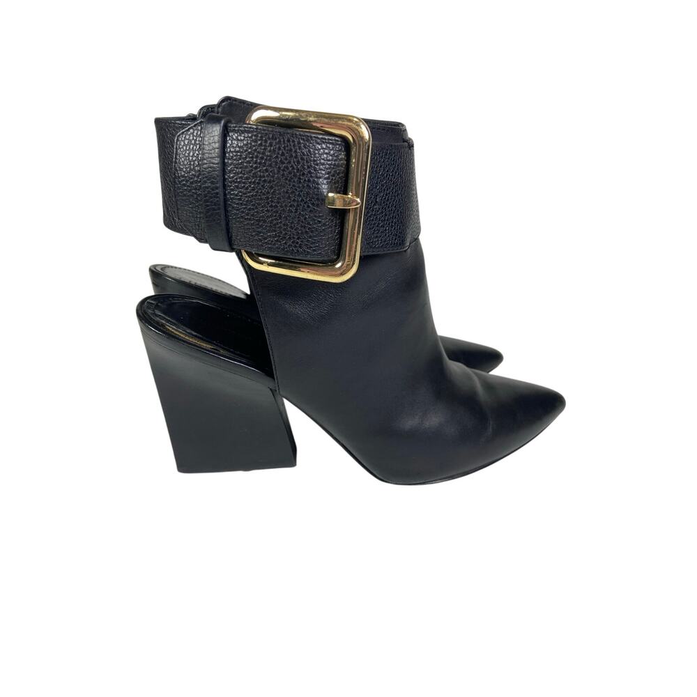 Sigerson Morrison Black Leather Ankle Boots Size 8